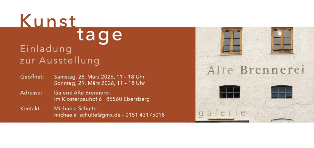 Kunst Ausstellung in der Galerie in Ebersberg im März 2026